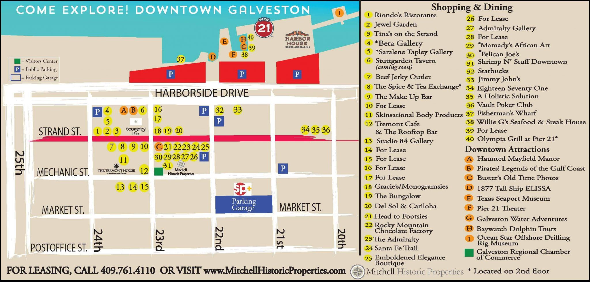 Shops on The Strand in Galveston, TX Mitchell Historic Properties